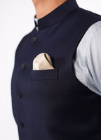 2240-03111-030-0-004 L-Waist Coat Tropical Exclusive (P) Poly Wool Blue All Season 4