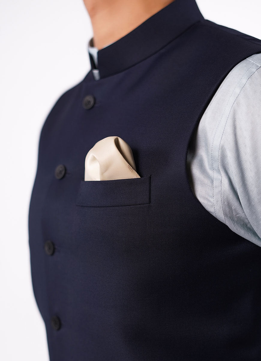 2240-03111-030-0-004 L-Waist Coat Tropical Exclusive (P) Poly Wool Blue All Season 4