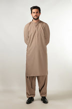 Shalwar Kameez - Cool Breeze Khaki Plain