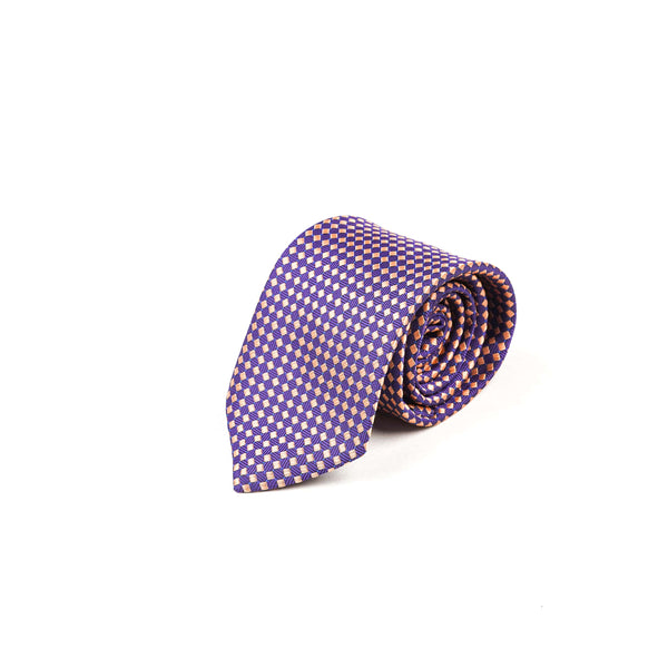 Purple  Textured Silk Rich Tie