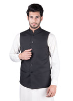 2240-03111-010-0-000 L-Waist Coat Tropical Exclusive (P) Poly Wool Black All Season 3