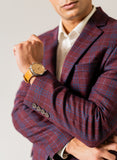 Broad Checks Maroon, Worsted Tweed, Wool Rich, Classic Blazer