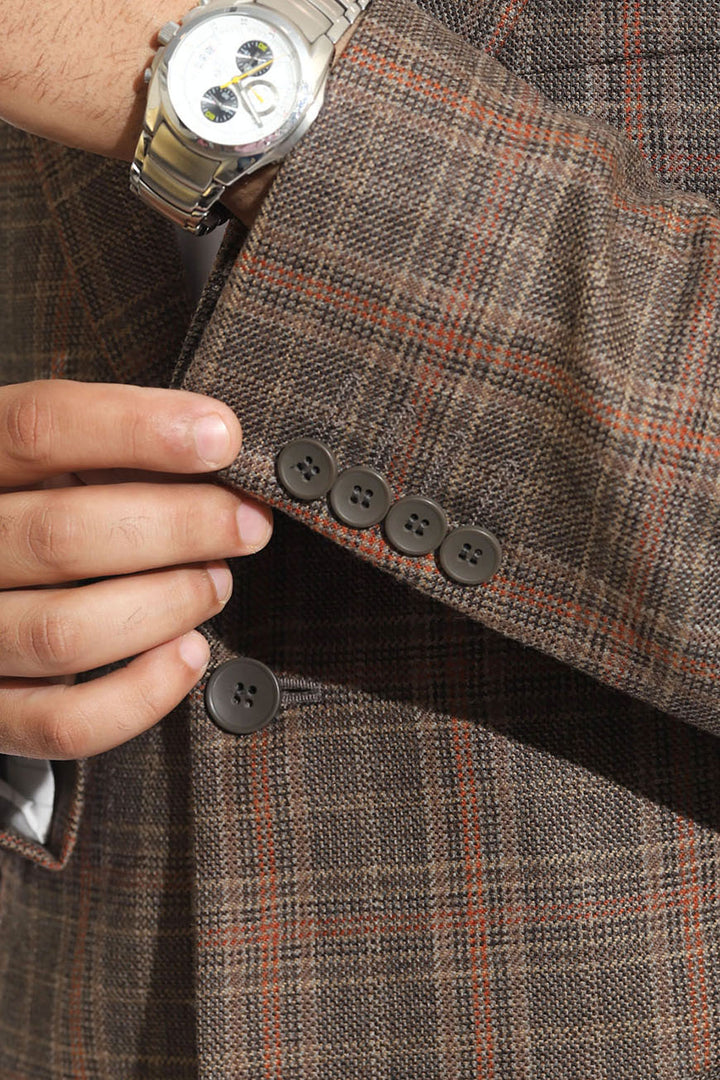 2210-00220-040-5-030 L-Jacket Worsted Tweed Wool Rich Brown Winter 2