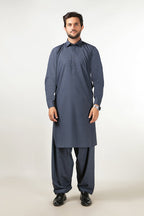 Shalwar Kameez - Cool Breeze Slate Grey Plain