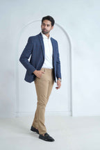 Blue Checked Blazer with Shirt & Pants - Complete formal wear