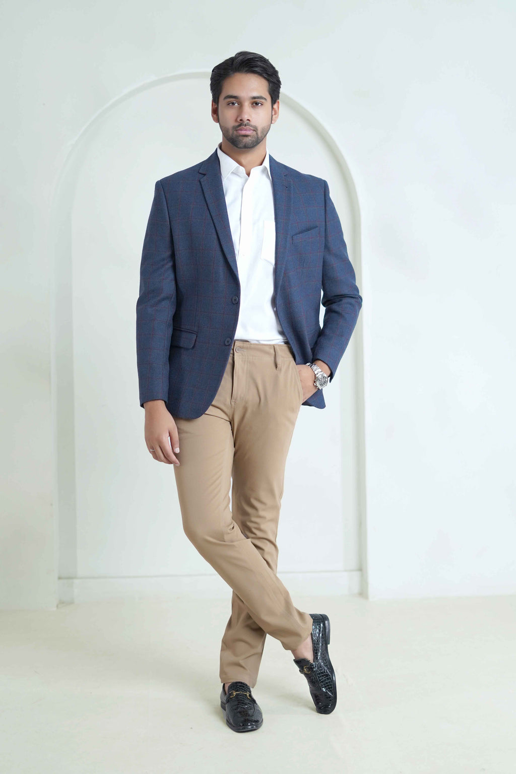Royal Blue Blazer Outfit - Tailored formal look