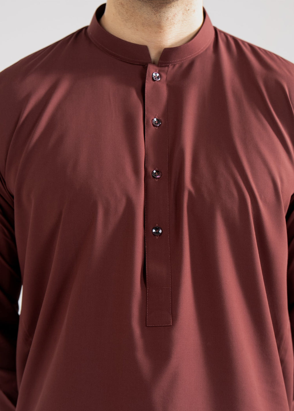 Shalwar Kameez - Cool Breeze Dark Maroon Plain