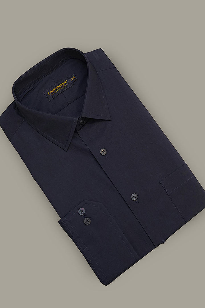Navy Blue Formal Shirt - Essential Office Wear