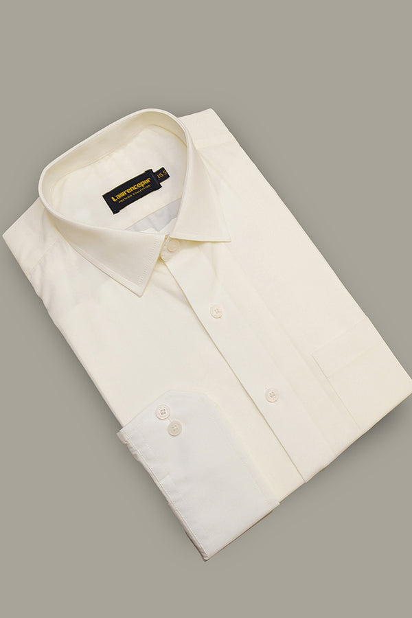 Formal Shirt - Alpha Cream Plain