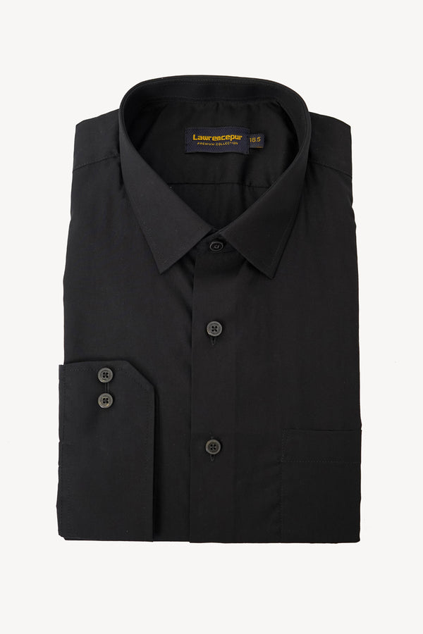 Formal Shirt - Supernova Dark Black Plain