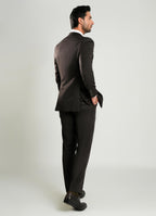 Formal 2 Piece Suit - Chocolate Brown Plain