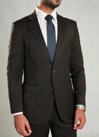 Chocolate Brown 2-Piece Formal Suit - Wool Rich IMP Garment, Men’s Suit