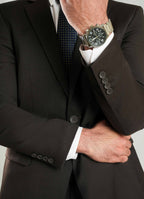 Formal 2 Piece Suit - Chocolate Brown Plain