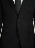Black Plain 2-Piece Formal Suit