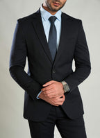 Navy Blue 2-Piece Formal Suit - Wool Rich IMP Garment, Men’s Office Wear