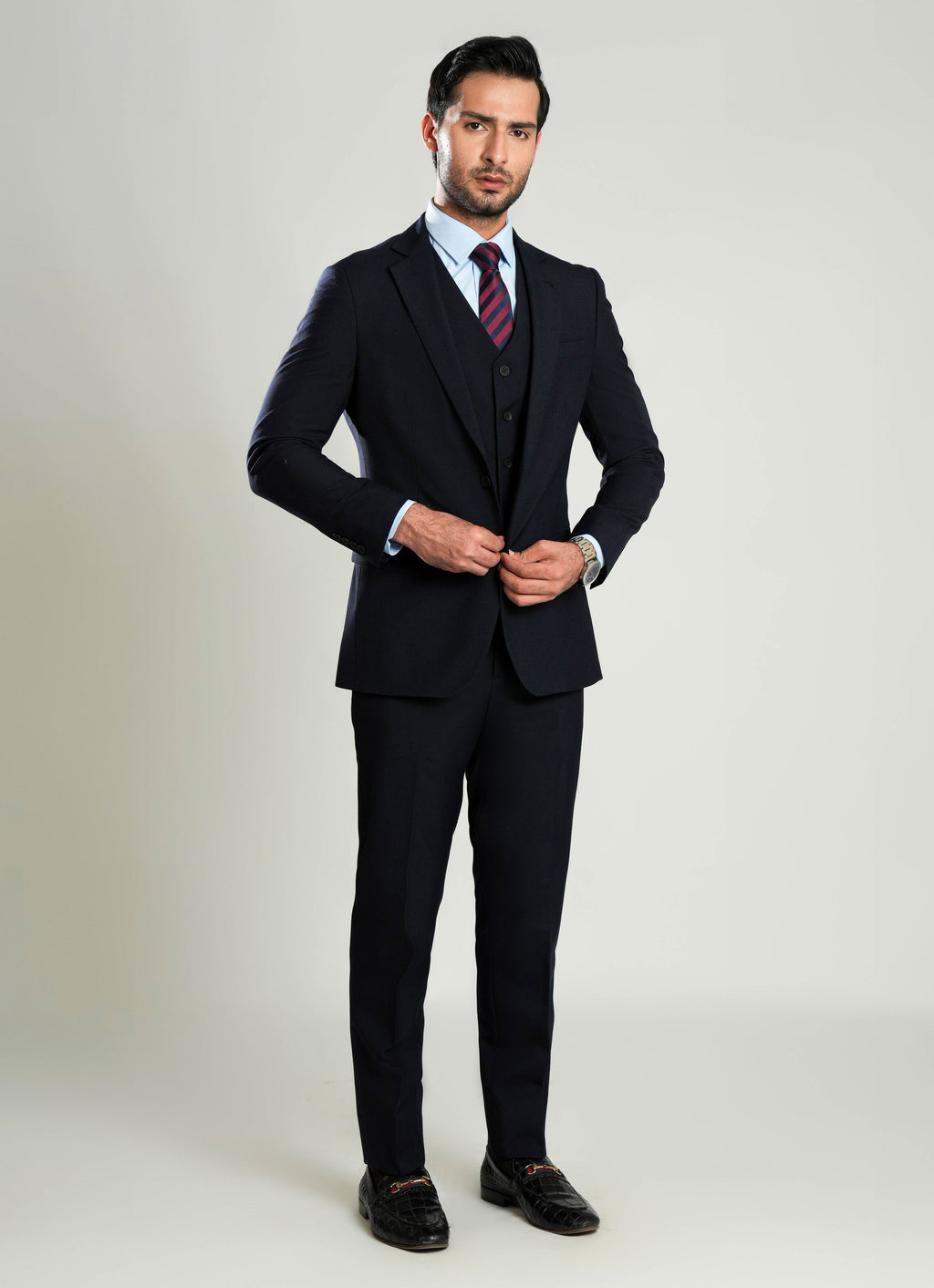 Lawrencepur 2980-02111-030-0-012 Garment 3Pcs Suit Tropical Classic (P) Poly Wool All Season