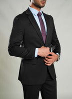 Charcoal Grey Plain 2-Piece Formal Suit