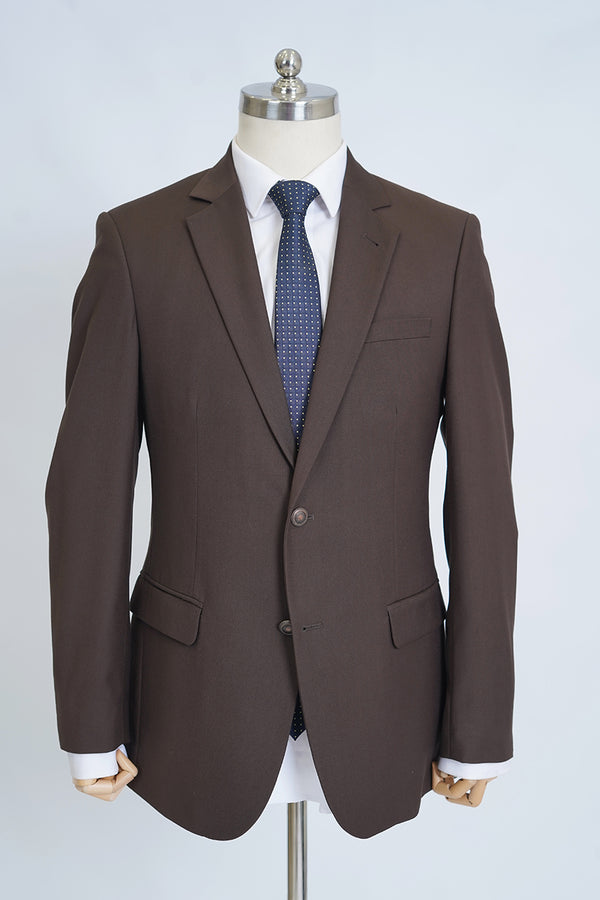 Mens Classic Blazer – Plain Elano Wooden Brown
