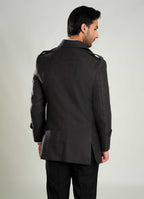 Double Jacket - Worsted Tweed Medium Grey