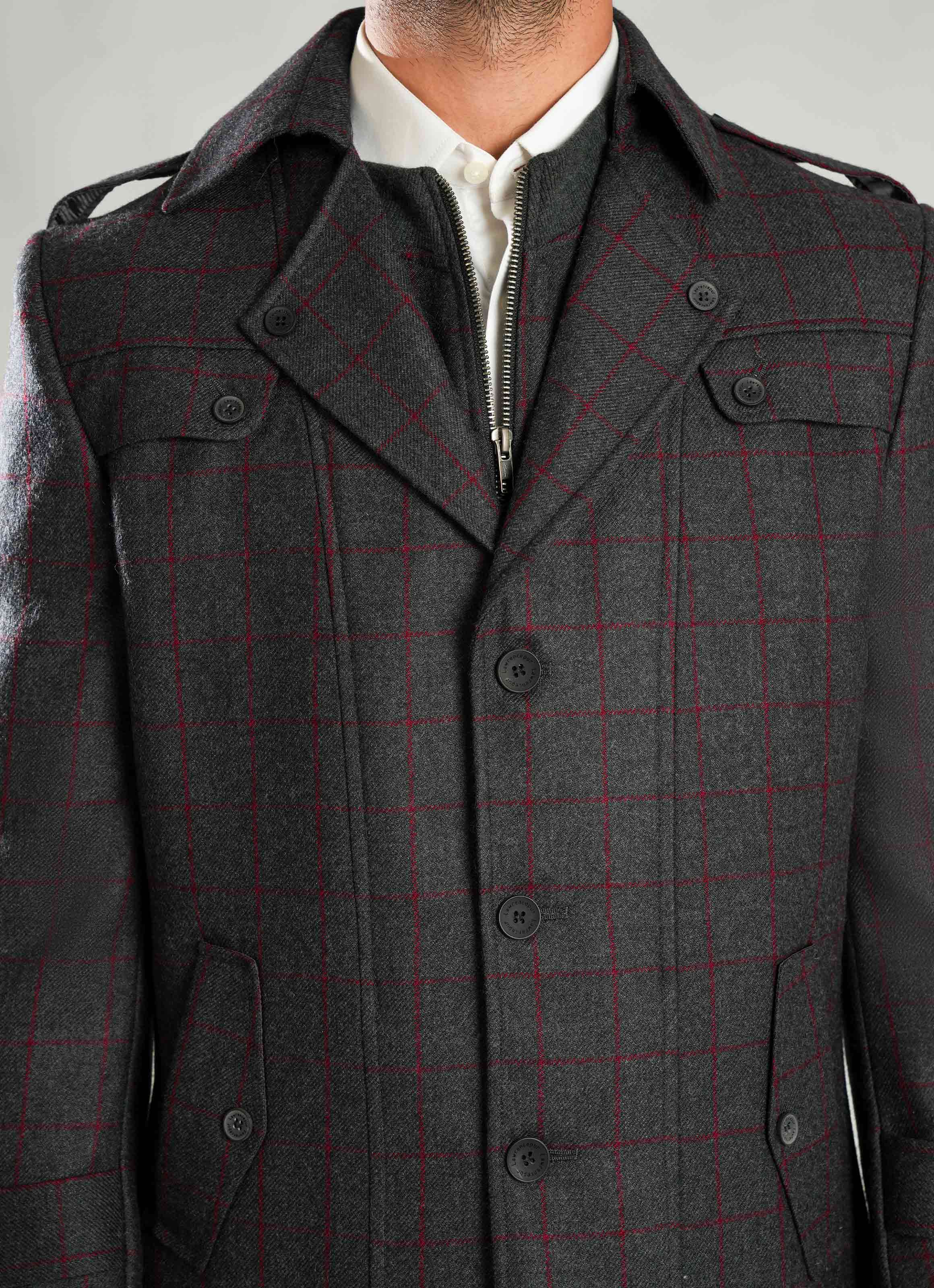 Double Jacket - Worsted Tweed Medium Grey Secondary image