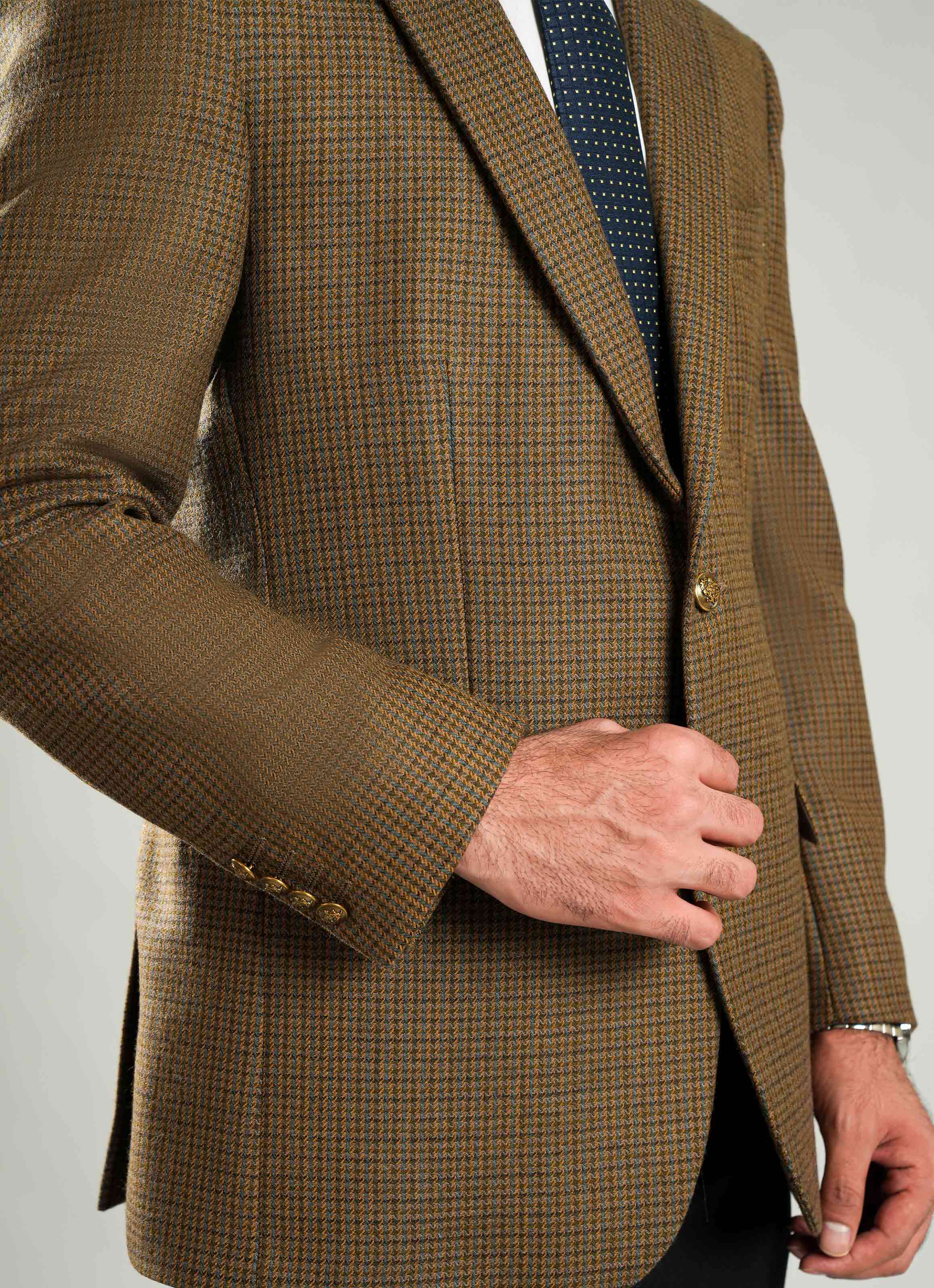 Multi Checks  Worsted Tweed Classic Blazer