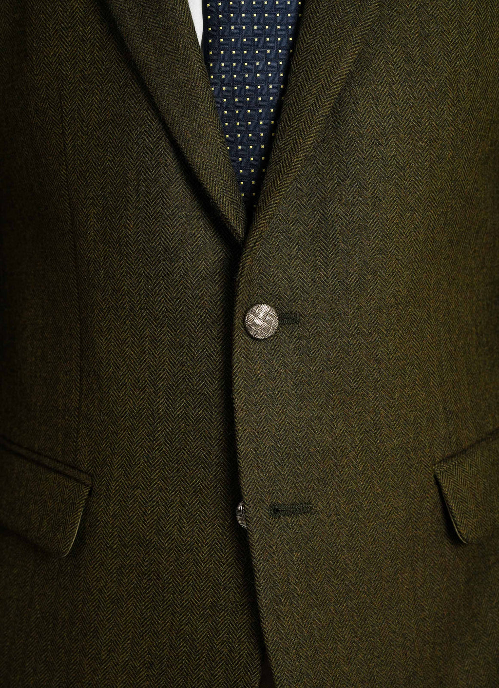 Cedar Herringbone Blazer - Wool Blend Tweed, Winter Men Classic Jacket