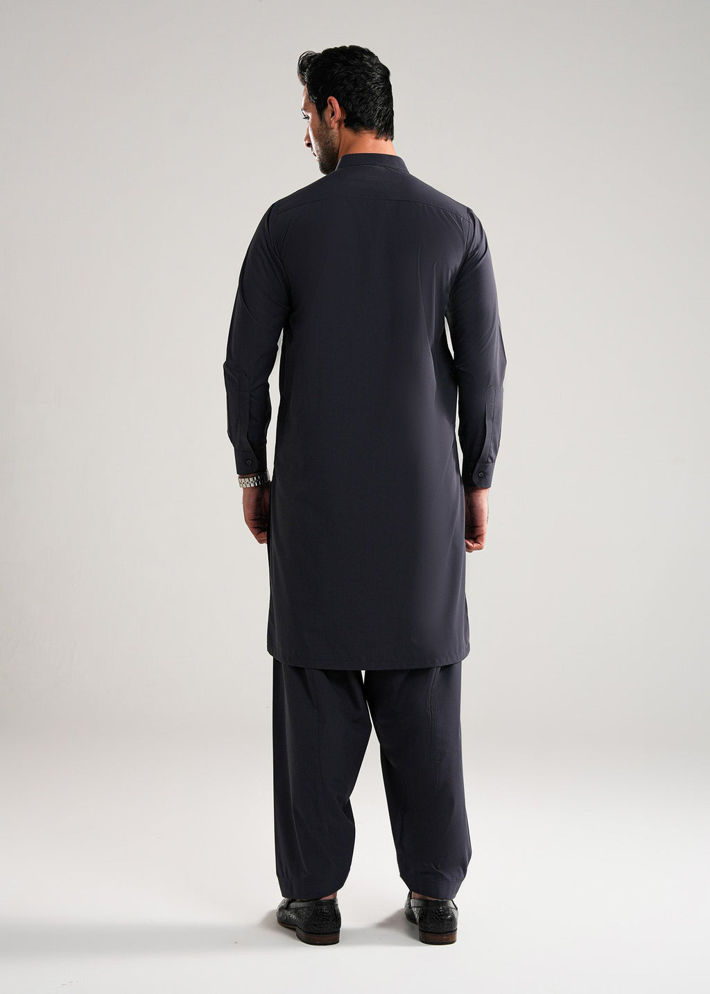 Dark Slate Kunhaar Summer Wash & Wear Shalwar Kameez