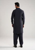 Dark Slate Kunhaar Summer Wash & Wear Shalwar Kameez