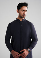 Dark Slate Kunhaar Summer Wash & Wear Shalwar Kameez