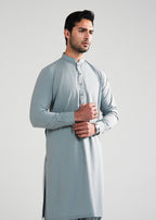 Cadet Grey Melange Kunhaar Summer Wash & Wear Shalwar Kameez