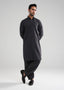 Charcoal Grey Melange Kunhaar Summer Wash & Wear Shalwar Kameez