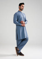 Storm Grey Kunhaar Summer Wash & Wear Shalwar Kameez