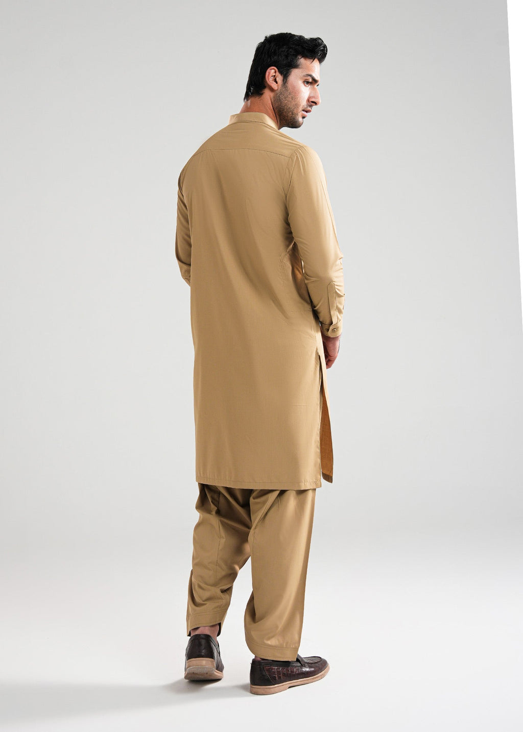 Burnished Gold Satpara Summer Wash & Wear Shalwar Kameez