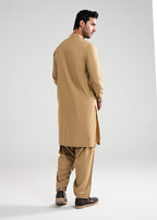 Burnished Gold Satpara Summer Wash & Wear Shalwar Kameez