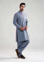 Slate Grey Satpara Summer Wash & Wear Shalwar Kameez