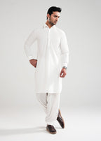 Off White Saltoro Summer Wash & Wear Shalwar Kameez
