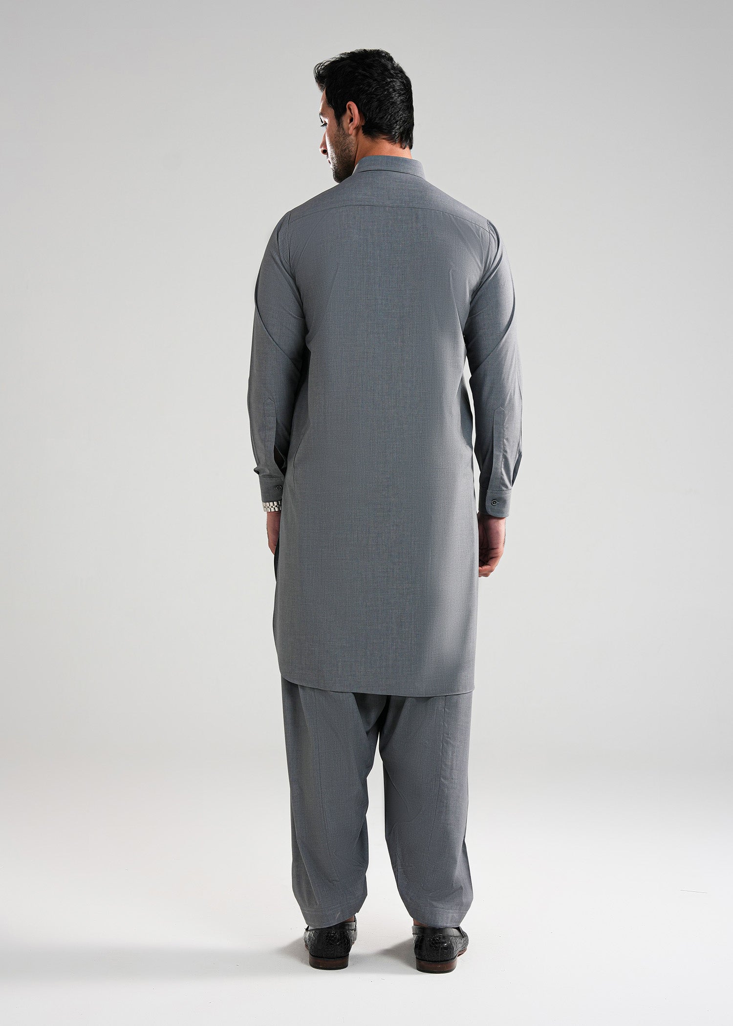 Grey Kunhaar Summer Wash & Wear Shalwar Kameez