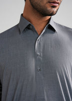 Grey Kunhaar Summer Wash & Wear Shalwar Kameez
