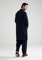 Navy Blue Kunhaar Summer Wash & Wear Shalwar Kameez