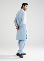 Light Blue Kunhaar Summer Wash & Wear Shalwar Kameez