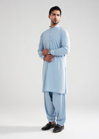 Light Blue Kunhaar Summer Wash & Wear Shalwar Kameez