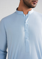 Light Blue Kunhaar Summer Wash & Wear Shalwar Kameez