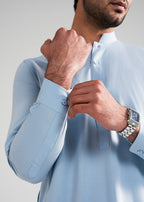Light Blue Kunhaar Summer Wash & Wear Shalwar Kameez