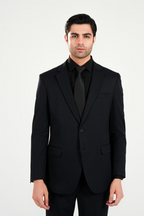 Dark Blue Plain 2-Piece Formal Suit
