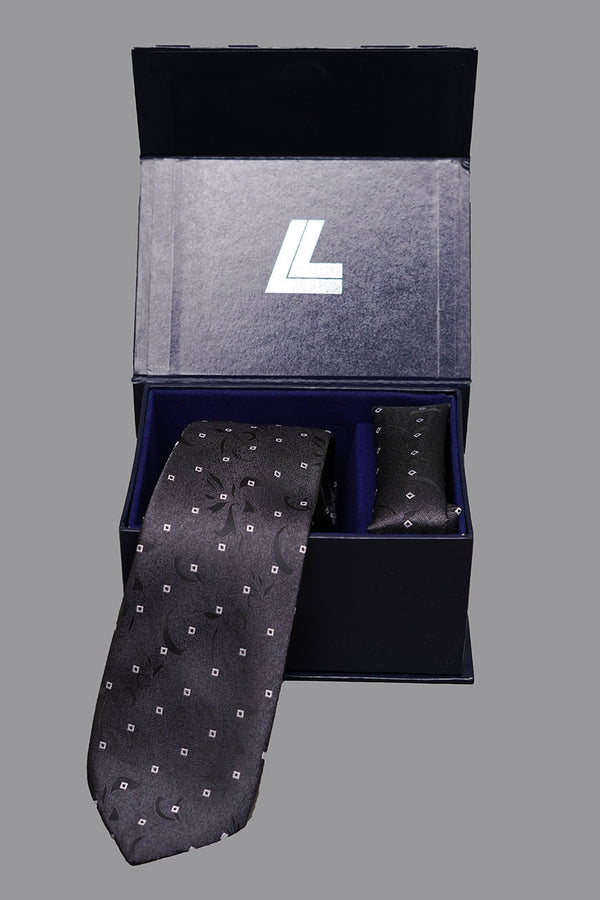 Elegant silk tie and pocket square set – multi-design 12-4100-70204-130-8-088
