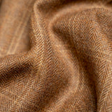 Windowpane Checks Brown, Wool Rich, Worsted Tweed Blazer Fabric