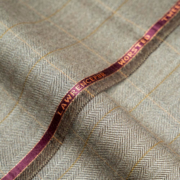 Windowpane Checks, Multi, Wool Rich, Worsted Tweed Blazer Fabric