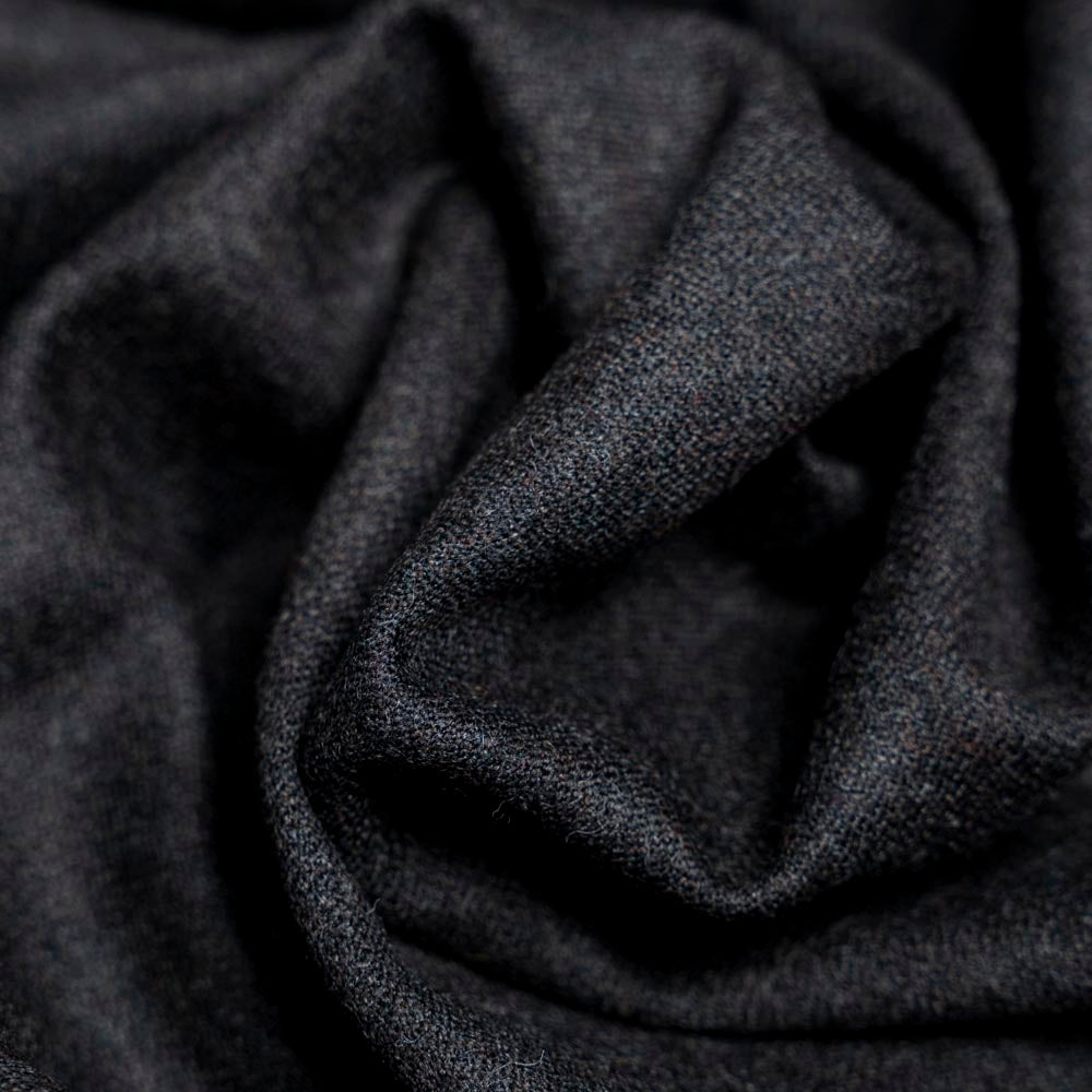 Plain Brownish Grey , Wool Rich, Worsted Tweed Blazer Fabric