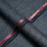 Herringbone Textured, Grey, Wool Rich, Worsted Tweed Blazer Fabric