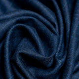 Windowpane Checks Blue , Wool Rich, Worsted Tweed Blazer Fabric